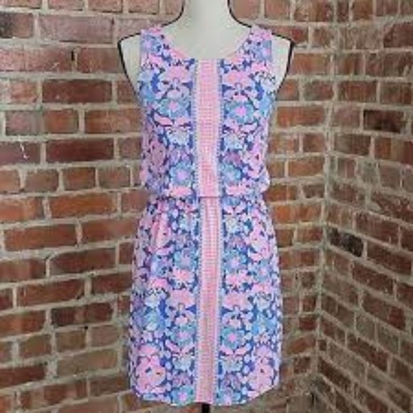 LILLY PULITZER WINDWARD DRESS IRIS BLUE WERK IT MARLOW SIZE XL EUC - Picture 3 of 8